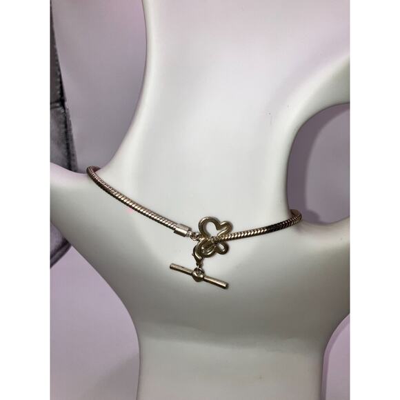 4 Charms Slide Snake Chain 15 7/8 Inch Necklace! - Picture 3 of 12